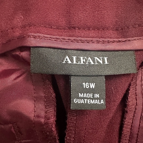 Burgundy wide leg dress pants. - Picture 3 of 3